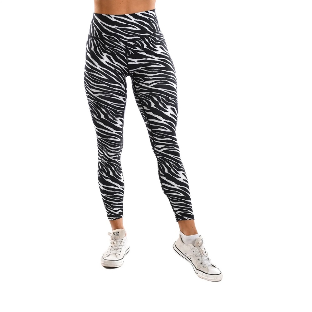 Effortless Scrunch Leggings- Zebra